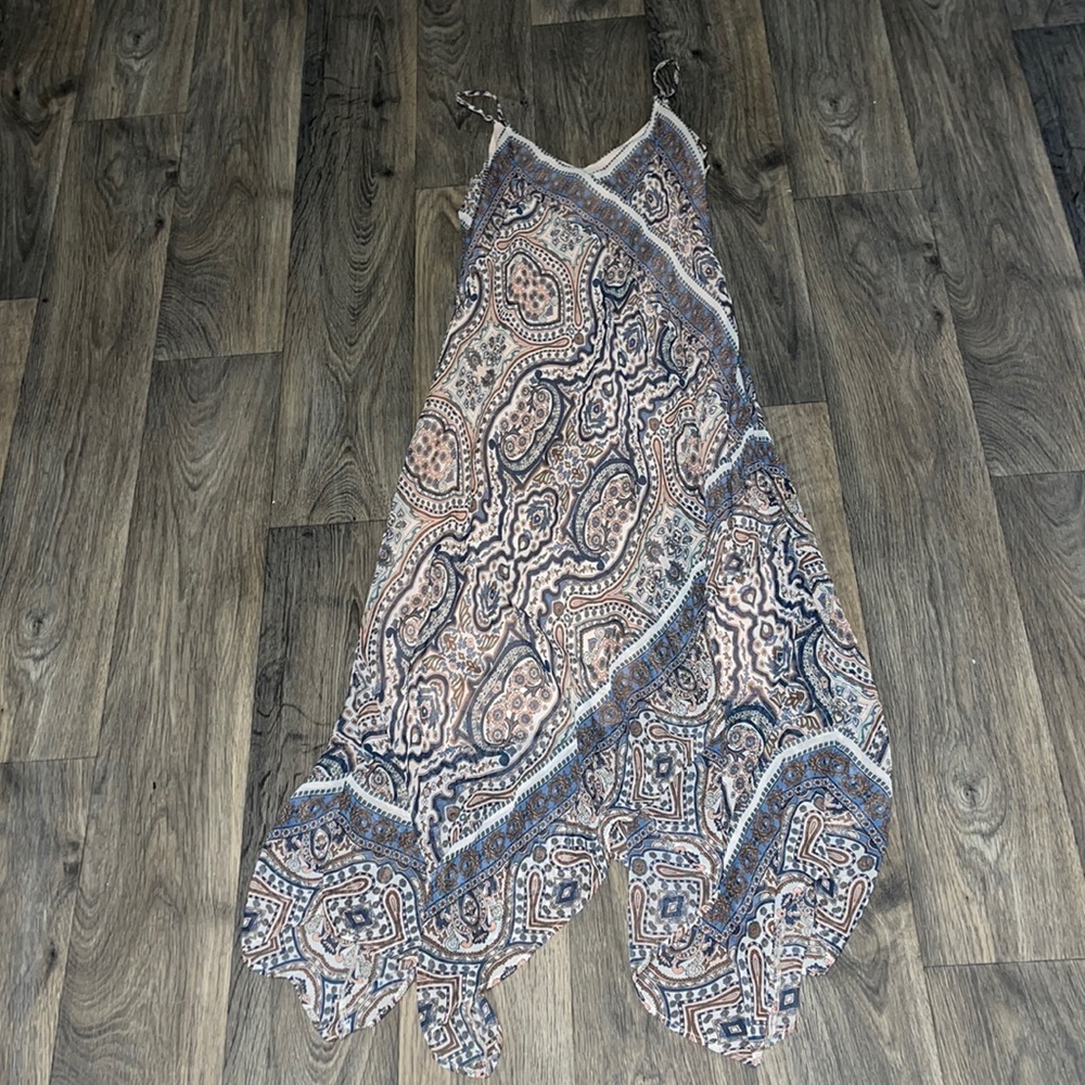 BCBGMaxAzria Asymmetric Maxi Dress Sz XXS - Picture 1 of 3